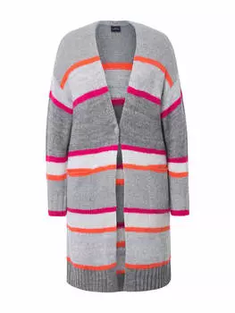 Спортивная куртка LAURASN Strickjacke, цвет grau melange