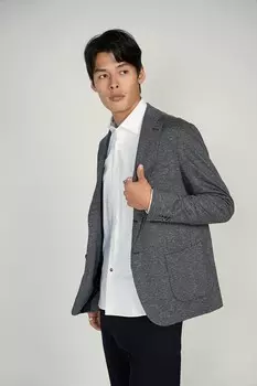 Спортивная куртка LEO с капюшоном Luchiano Visconti, темно-синий