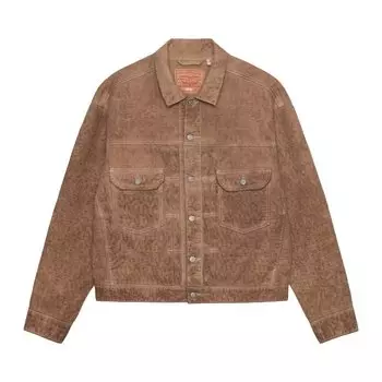 Спортивная куртка Levi'S Levi's x Stussy Dyed Jacquard 'Brown', коричневый