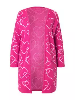 Спортивная куртка MIAMODA Strickjacke, цвет hibiskuspink