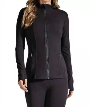Спортивная куртка на молнии черного цвета RAE MODE