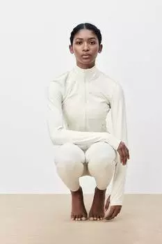 Спортивная куртка на молнии с технологией softmove H&M, белый