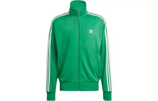 Спортивная куртка на молнии с вышитым трилистником Adidas Adidas Originals, зеленый