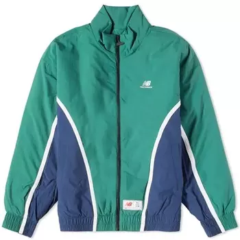 Спортивная куртка New Balance Hoops Woven, зеленый, синий