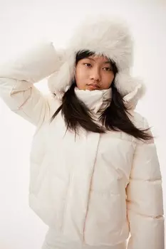 Спортивная куртка пуховик из термомува H&M, белый