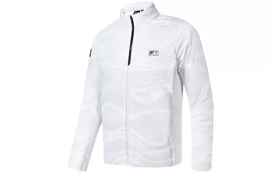 Спортивная куртка-пуховик мужская белая Fila, цвет Jade White