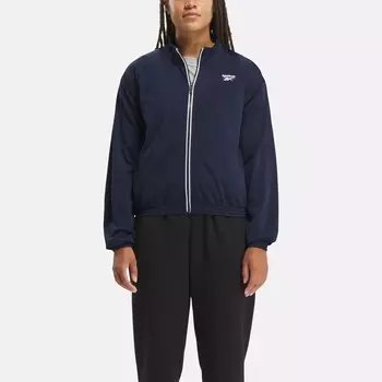 Спортивная куртка Reebok Identity Back Vector трикотажная, темно-синий
