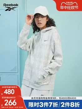 Спортивная куртка Reebok в стиле ретро с принтом