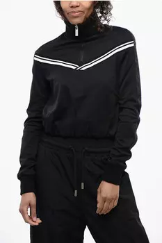 Спортивная куртка с эластичным поясом на талии Off-White, черный