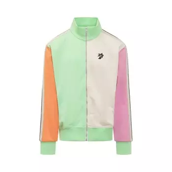 Спортивная куртка с цветными блоками Palm Angels Hunter, цвет Светло-зеленый