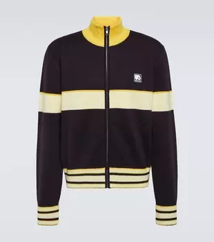 Спортивная куртка с цветными блоками Wales Bonner, коричневый