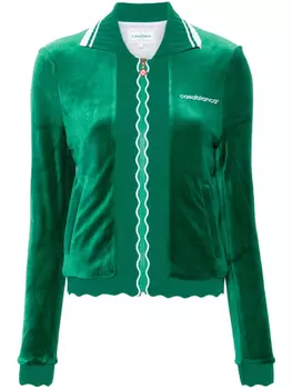 Спортивная куртка с фестонами Casablanca, зеленый