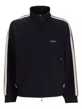 Спортивная куртка с контрастными полосками EMPORIO ARMANI, черный