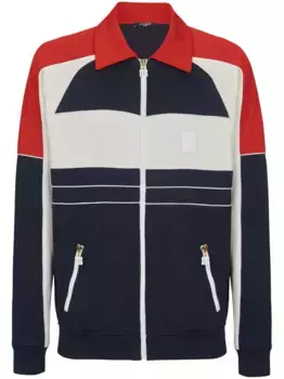 Спортивная куртка с логотипом BALMAIN, синий