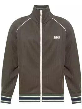 Спортивная куртка с логотипом GOLDEN GOOSE, коричневый