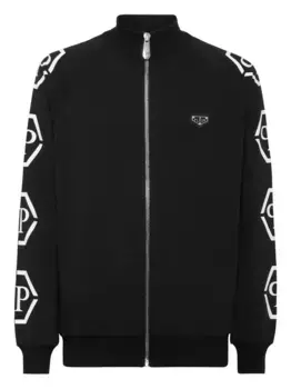 Спортивная куртка с логотипом Hexagon Philipp Plein, черный