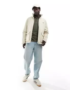 Спортивная куртка с накладным карманом светло-бежевого цвета Fred Perry