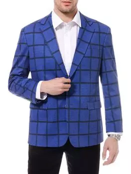 Спортивная куртка с оконным стеклом Duchamp London, цвет Royal Blue