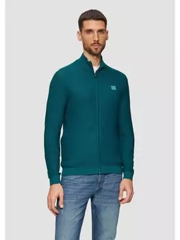 Спортивная куртка s.Oliver Strickjacke langarm, цвет Petrol