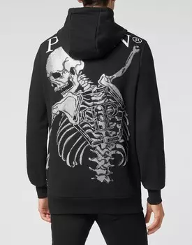 Спортивная куртка с полной молнией Stones Skeleton Philipp Plein, черный