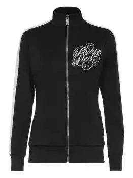 Спортивная куртка с полосками Philipp Plein, черный
