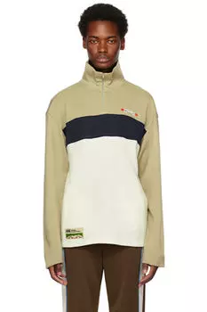 Спортивная куртка с полумолнией цвета Off-White & Taupe Kijun