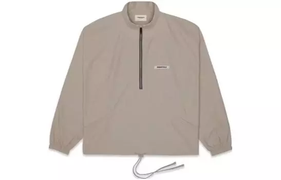 Спортивная куртка с полумолнийй Fear Of God Essentials, серо-коричневый