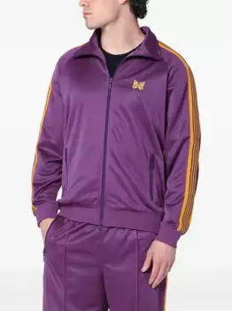 Спортивная куртка с вышитыми бабочками Needles, фиолетовый