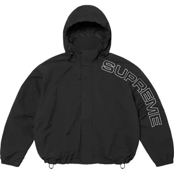 Спортивная куртка с вышивкой Spellout FW24 Supreme, темно-зеленый/темно-зеленый