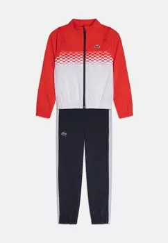 Спортивная куртка Set Unisex Lacoste, цвет corrida/white/blue night