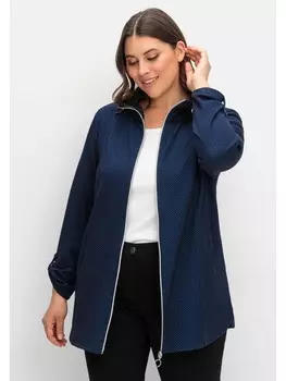 Спортивная куртка sheego, цвет tiefblau gemustert