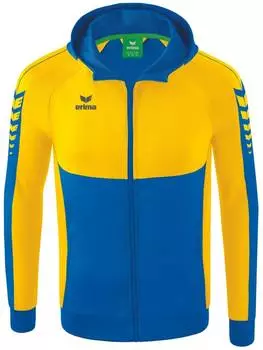 Спортивная куртка Six Wings Trainingsjacke Mit Kapuze erima, синий