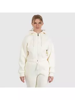 Спортивная куртка SMILODOX Crop Zip Hoodie Elma, кремовый