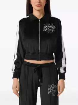 Спортивная куртка со вставками Philipp Plein, черный