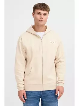 Спортивная куртка !SOLID Sweatjacke SDHENNE 21301160ME lssige Kapuzensweatjacke mit Backprint, бежевый