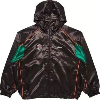 Спортивная куртка Supreme Satin Hooded 'Brown', коричневый