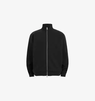 Спортивная куртка свободного кроя Carson из органического хлопка Allsaints, черный