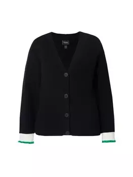 Спортивная куртка Ulla Popken Strickjacke, черный