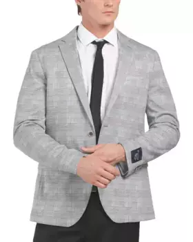 Спортивная куртка в клетку и полоску Original Penguin, серый