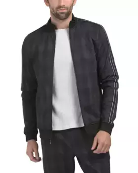 Спортивная куртка в клетку Karl Lagerfeld Paris, черный/серый