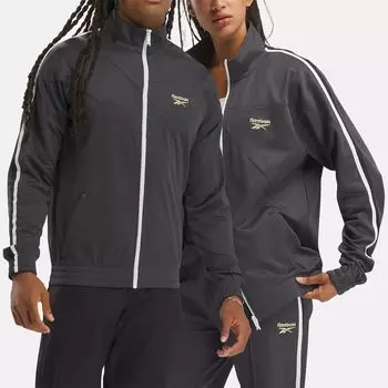 Спортивная куртка в стиле хип-хоп Reebok, серый