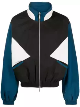 Спортивная куртка в стиле колор-блок RHUDE, черный