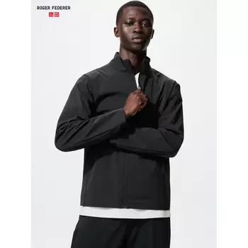 Спортивная куртка высокой эластичности Uniqlo Unisex, 09 черный