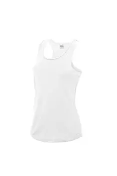 Спортивная майка с жилетом Just Cool Girlie Fit AWDis, белый