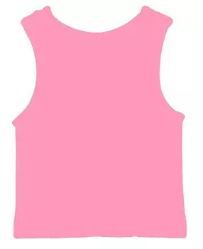 Спортивная майка-топ в рубчик для девочек - Big Kid Malibu Sugar, розовый