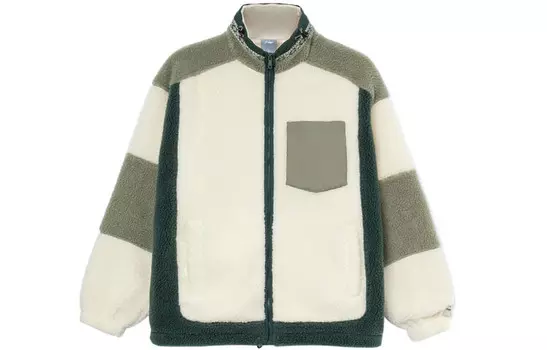 Спортивная модная коллекция бархатная куртка унисекс заварной кремовый пепел Lining, кремовый