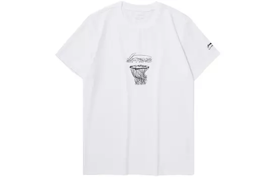 Спортивная модная коллекция футболок для мужчин, белая Lining, белый