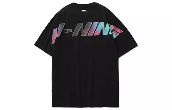 Спортивная модная коллекция футболок для мужчин, черная Lining, черный