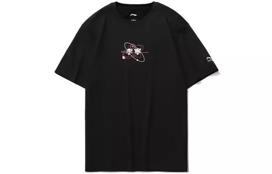 Спортивная модная коллекция футболок для мужчин Lining, черный