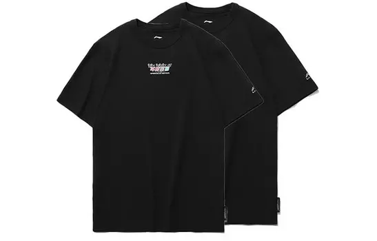 Спортивная модная коллекция футболок для мужчин Lining, черный